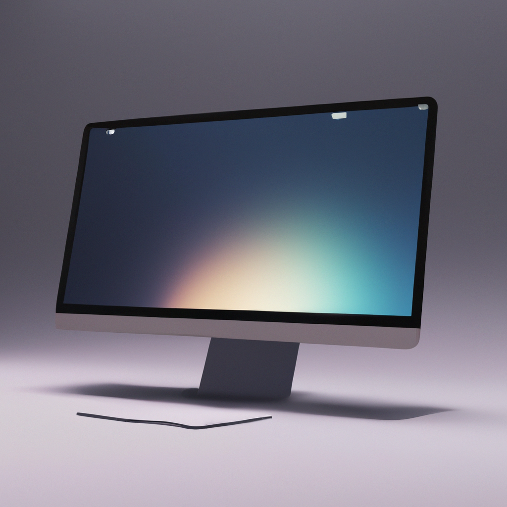 Modern editing workstation with ultrawide monitor showing a timeline and color grading surface under soft warm lighting